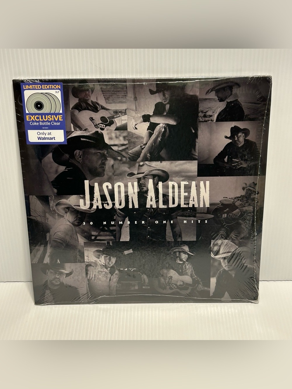 Jason Aldean 30 Number One Hits Vinyl 3 LP Walmart Exclusive Coke Bottle Clear